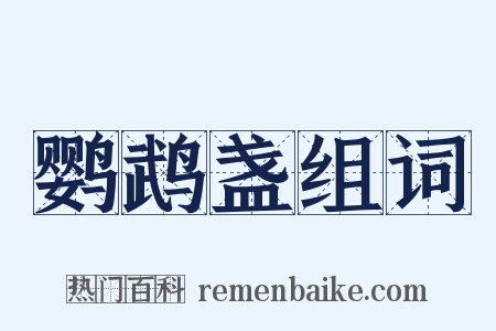 鹦鹉盏组词是什么意思的图片